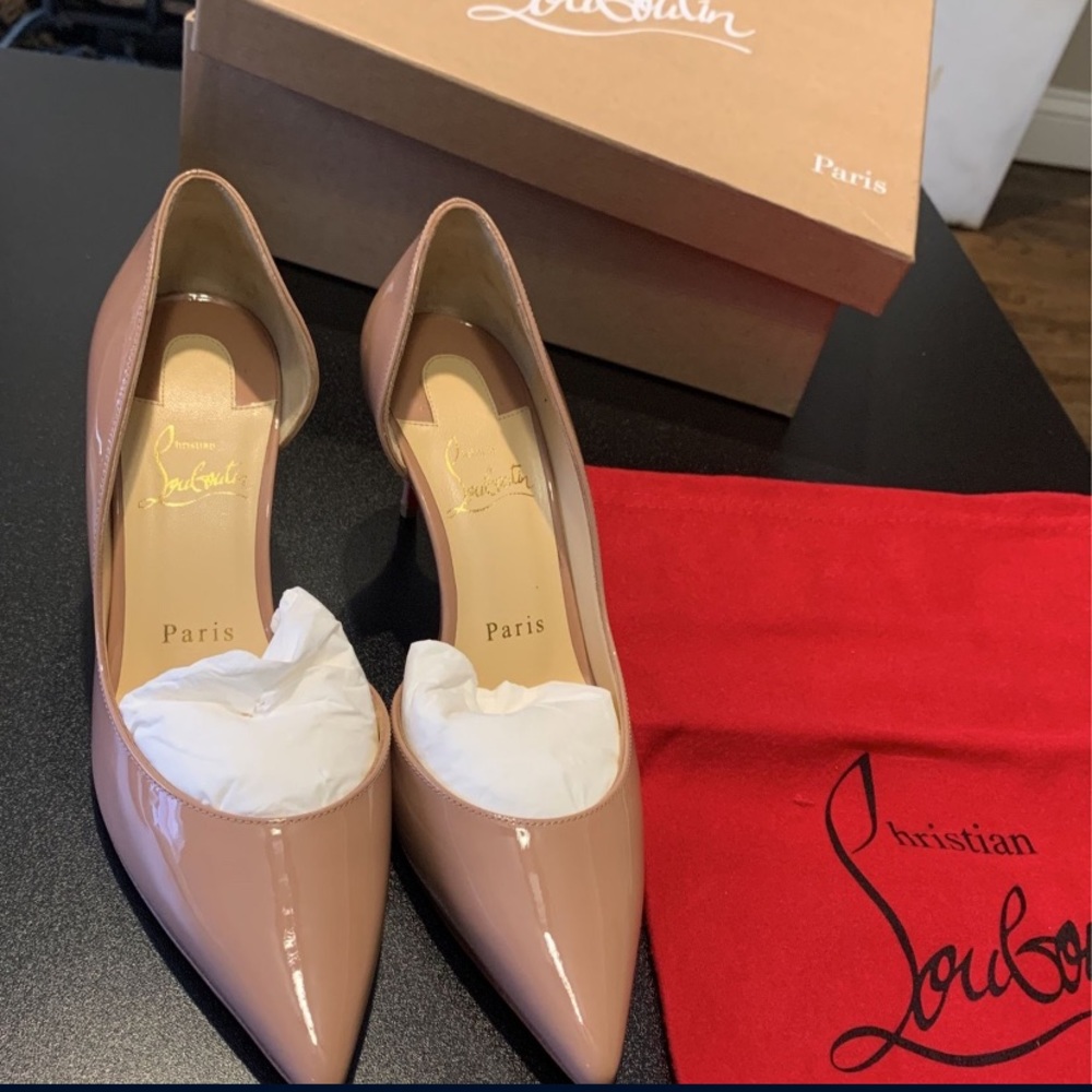 Christian Louboutin Patent Nude Heels